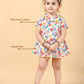 Floral New Born Baby Dress for Girls Kids with Headband (Multi) - Tweeny Mini