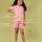 Pure Rayon Floral Nightdress for Kids Girls (Peach) - Tweeny Mini