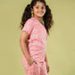 Pure Rayon Floral Nightdress for Kids Girls (Peach) - Tweeny Mini