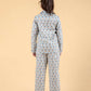 Penguin Printed Cotton Sleepwear For Girls Kids Pyjama Set (Full Sleeves, Blue) - Tweeny Mini