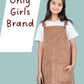 Girls Kids Classic Corduroy Pinafore Dress (Beige) - Tweeny Mini