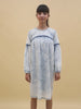 Acid Wash Denim Dress Full Sleeves (Light Blue)-Tweeny Mini


