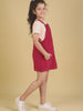Corduroy Pinafore (Red)-Tweeny Mini

