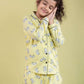 Tiger Cub Printed Nightwear For Girls Kids (Yellow) - Tweeny Mini