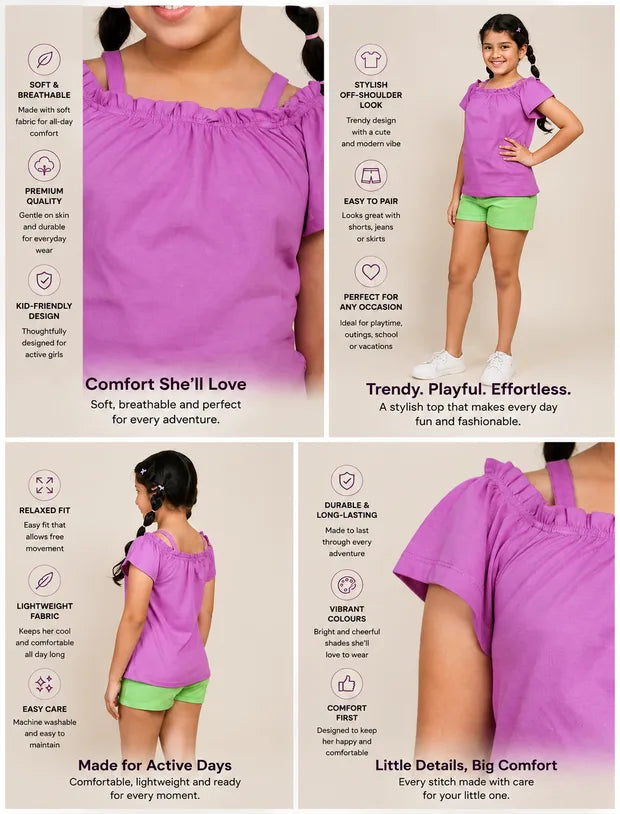 purple top for kids-Tweeny mini