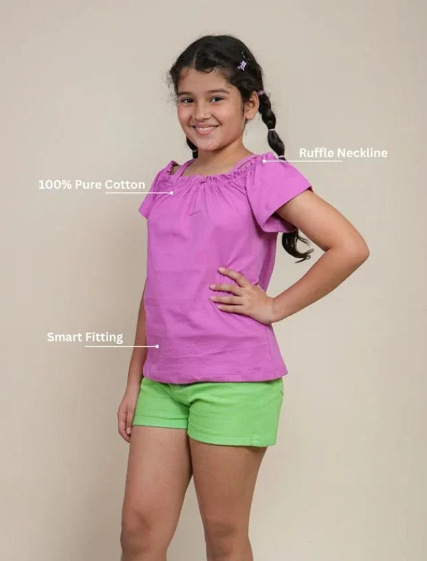 purple top for kids-Tweeny mini