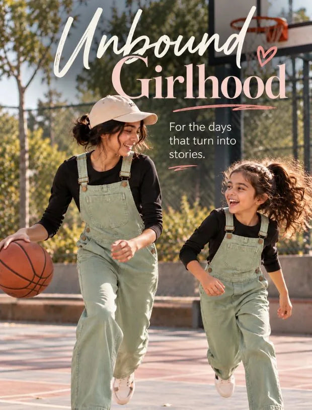 Girls Kids Straight Fit denim Dungarees - Olive Green