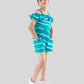 Pure Cotton Tie Dye Romper Dress For Girls (Green) - Tweeny Mini