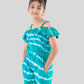 Pure Cotton Tie Dye Romper Dress For Girls (Green) - Tweeny Mini