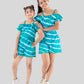 Pure Cotton Tie Dye Romper Dress For Girls (Green) - Tweeny Mini