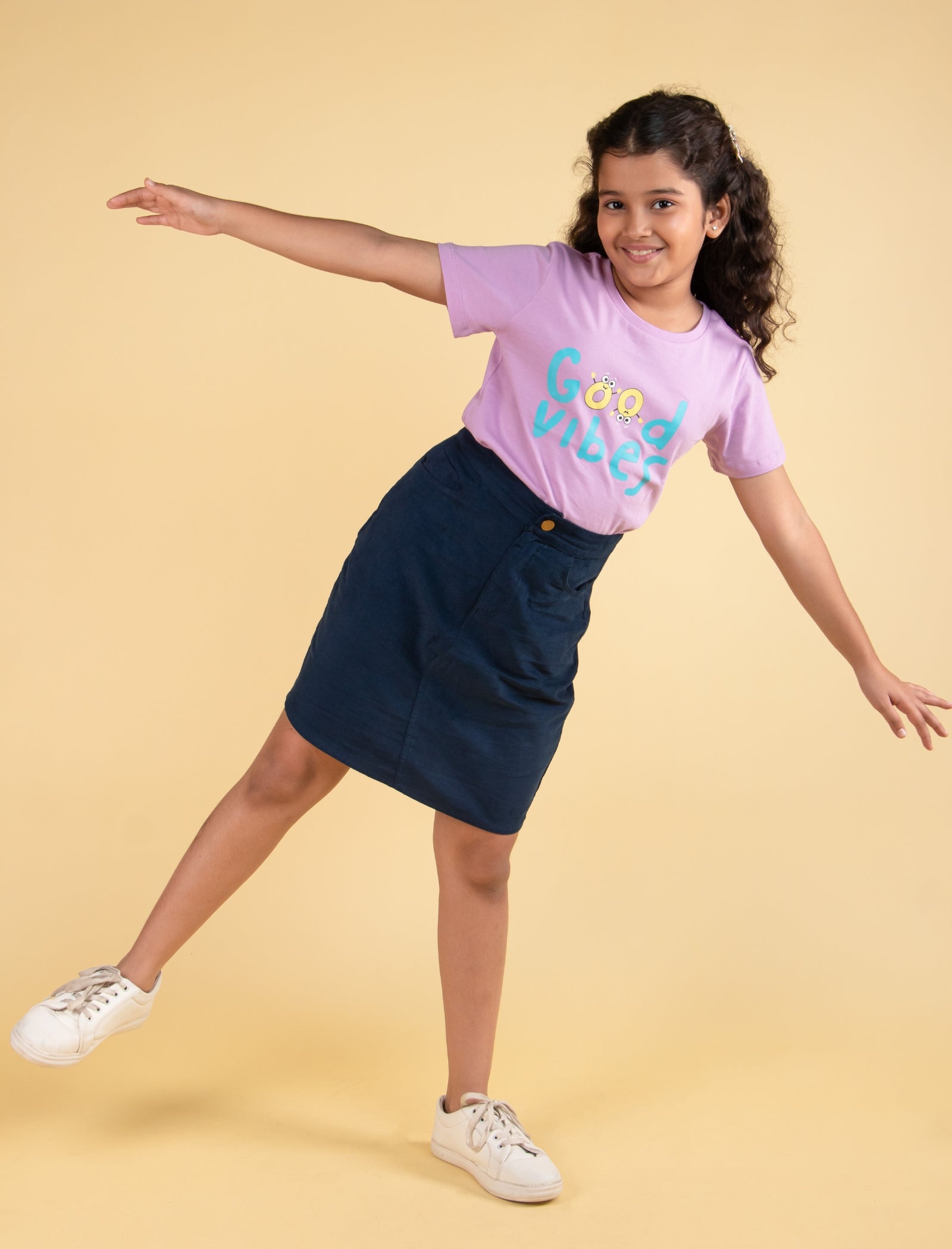 Premium Corduroy Skirt for Kids Girls (Blue) - Tweeny Mini