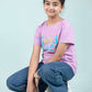 Summer Printed Graphic Tees for Girls Kids (Lavender) - Tweeny Mini