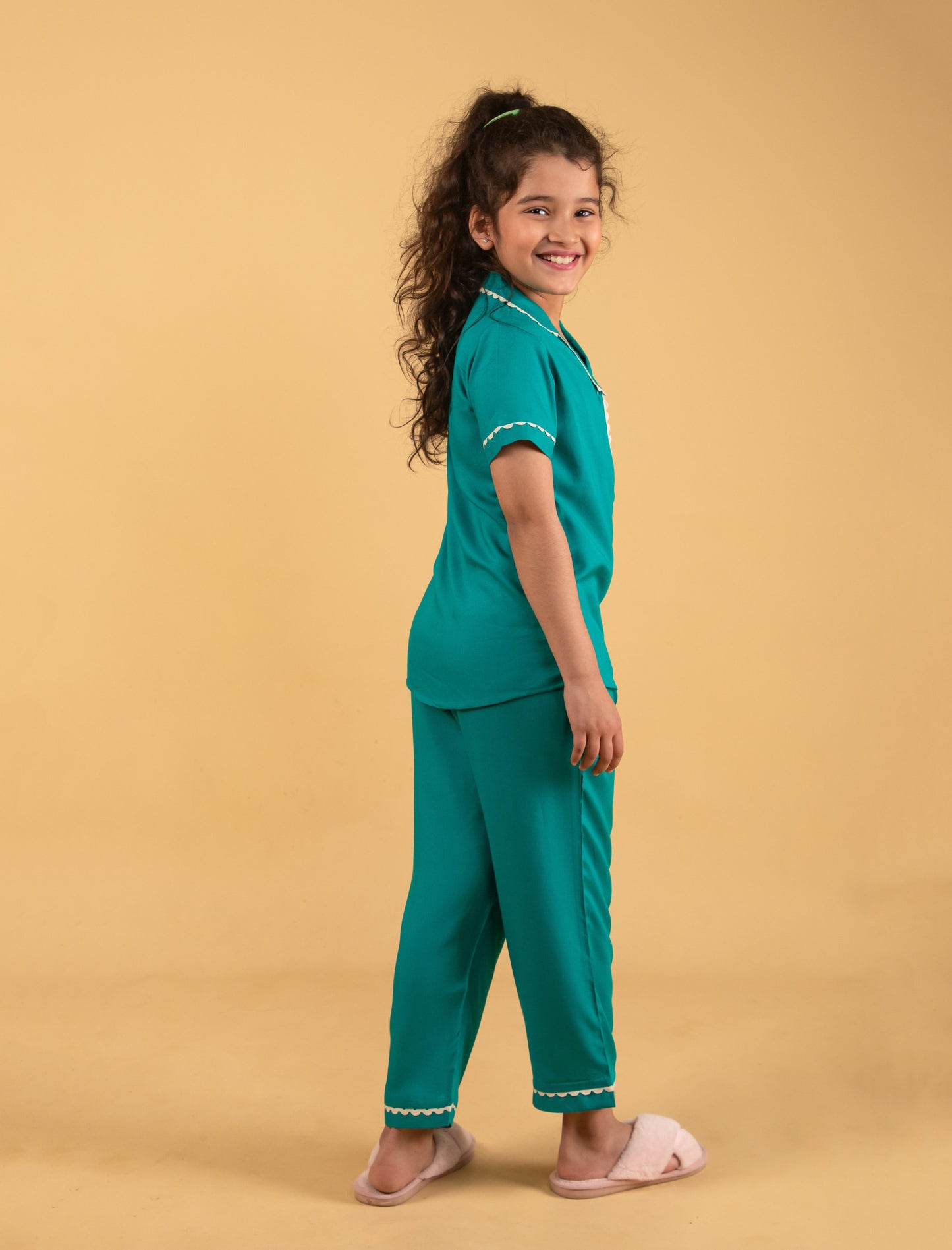 Opal Dreams Best Nightdress For Girls Kids (Teal Green) - Tweeny Mini