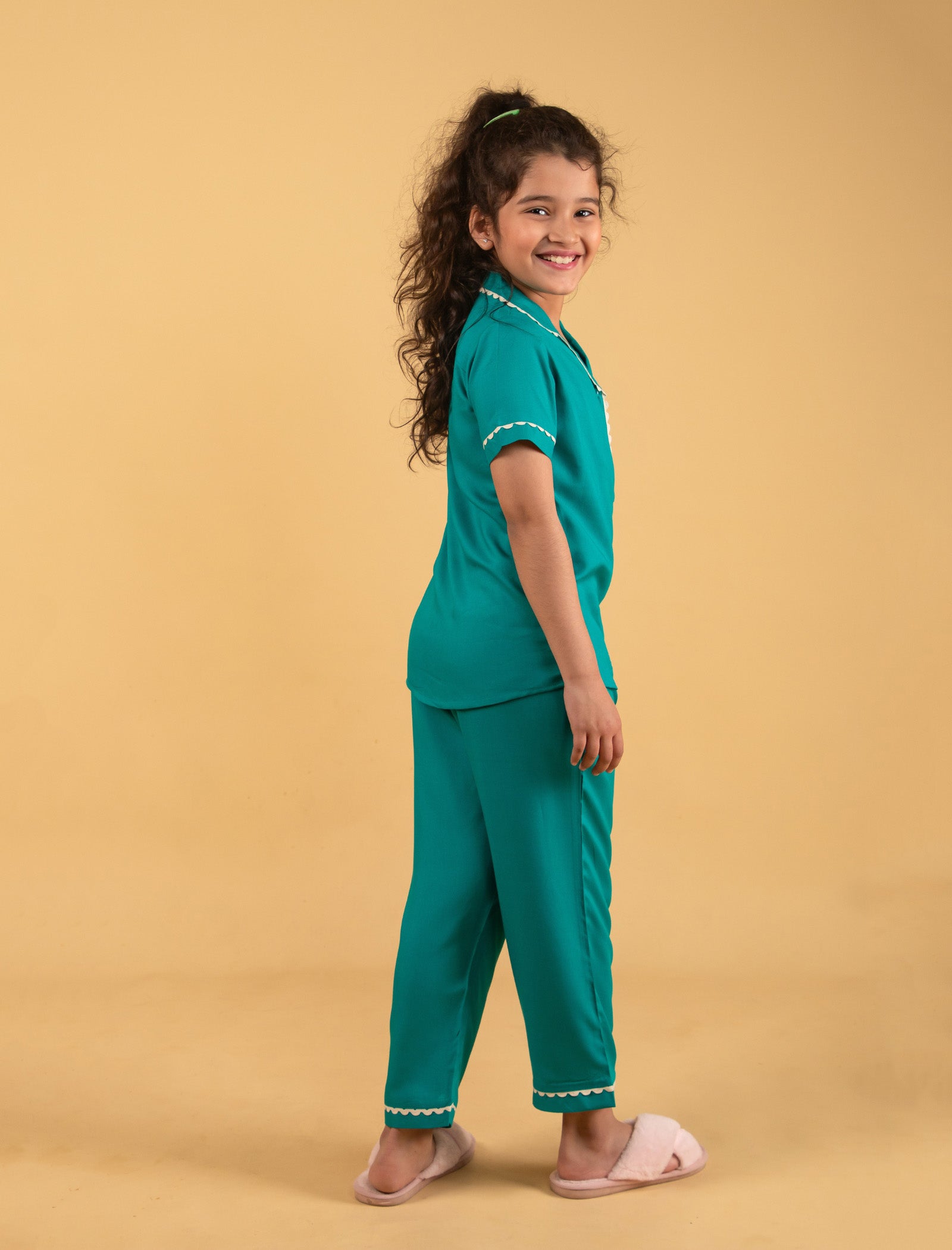 Opal Dreams Best Nightdress For Girls Kids (Teal Green) - Tweeny Mini