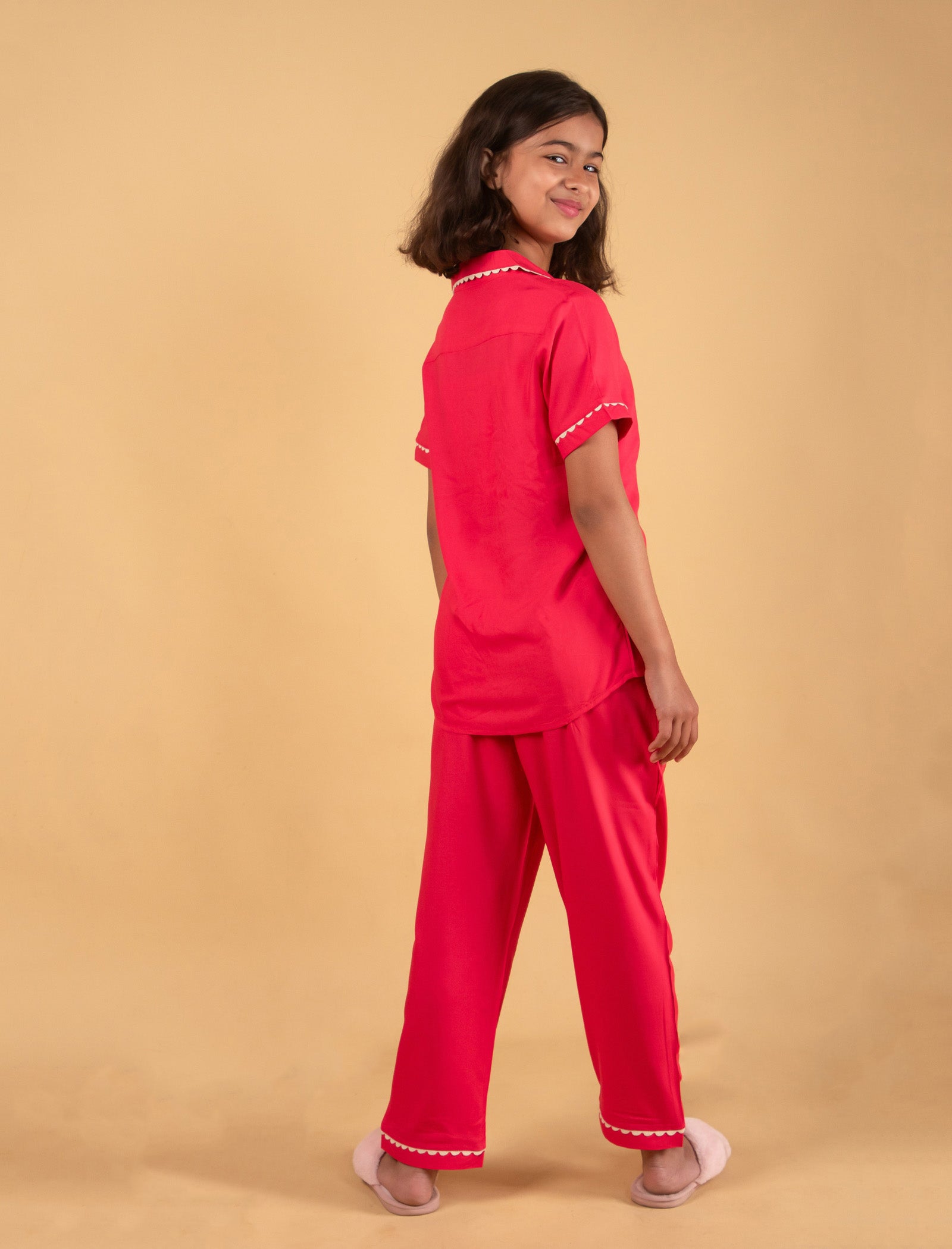 Opal Dreams Best Nightwear For Girls Kids (Fiery Coral) - Tweeny Mini