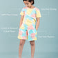 Pure Cotton Tie-Dye Summer Night Dress for Girls Kids (Multi Colour) - Tweeny Mini