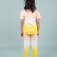 Ombre Tie-Dye Girls Nightsuit for Kids Girls with Pyjama Set (Yellow Peach) - Tweeny Mini
