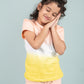 Ombre Tie-Dye Girls Nightsuit for Kids Girls with Pyjama Set (Yellow Peach) - Tweeny Mini