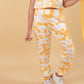 Pure Cotton Tie-Dye Joggers Kids Girls With Crop Top (Iced Mango) - Tweeny Mini