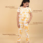 Pure Cotton Tie-Dye Joggers Kids Girls With Crop Top (Iced Mango) - Tweeny Mini