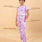 Trendy Summer Tie-Dye Joggers Kids Girls with Crop Top (Lavender) - Tweeny Mini