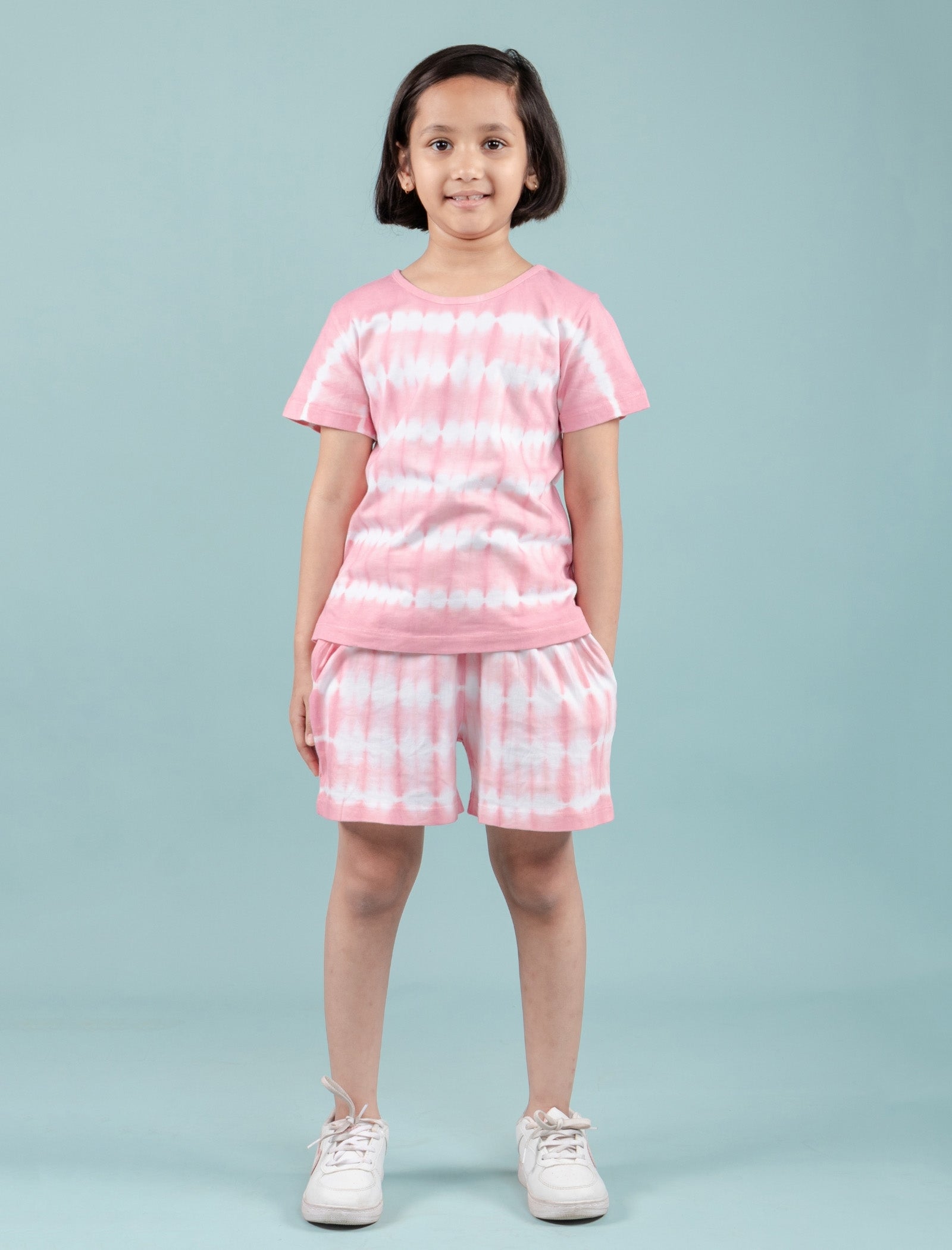 Tie-Dye Co-ord Set for Girls Kids (Pink) - Tweeny Mini