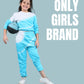 Tie Dye Winter Joggers for Girls Kids Co-ord Set (Scuba Blue) - Tweeny Mini
