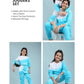 Tie Dye Winter Joggers for Girls Kids Co-ord Set (Scuba Blue) - Tweeny Mini