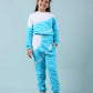 Tie Dye Winter Joggers for Girls Kids Co-ord Set (Scuba Blue) - Tweeny Mini