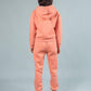 Premium Winter Fleece Hoodie for Kids Girls with Jogger Set (Coral Peach) - Tweeny Mini