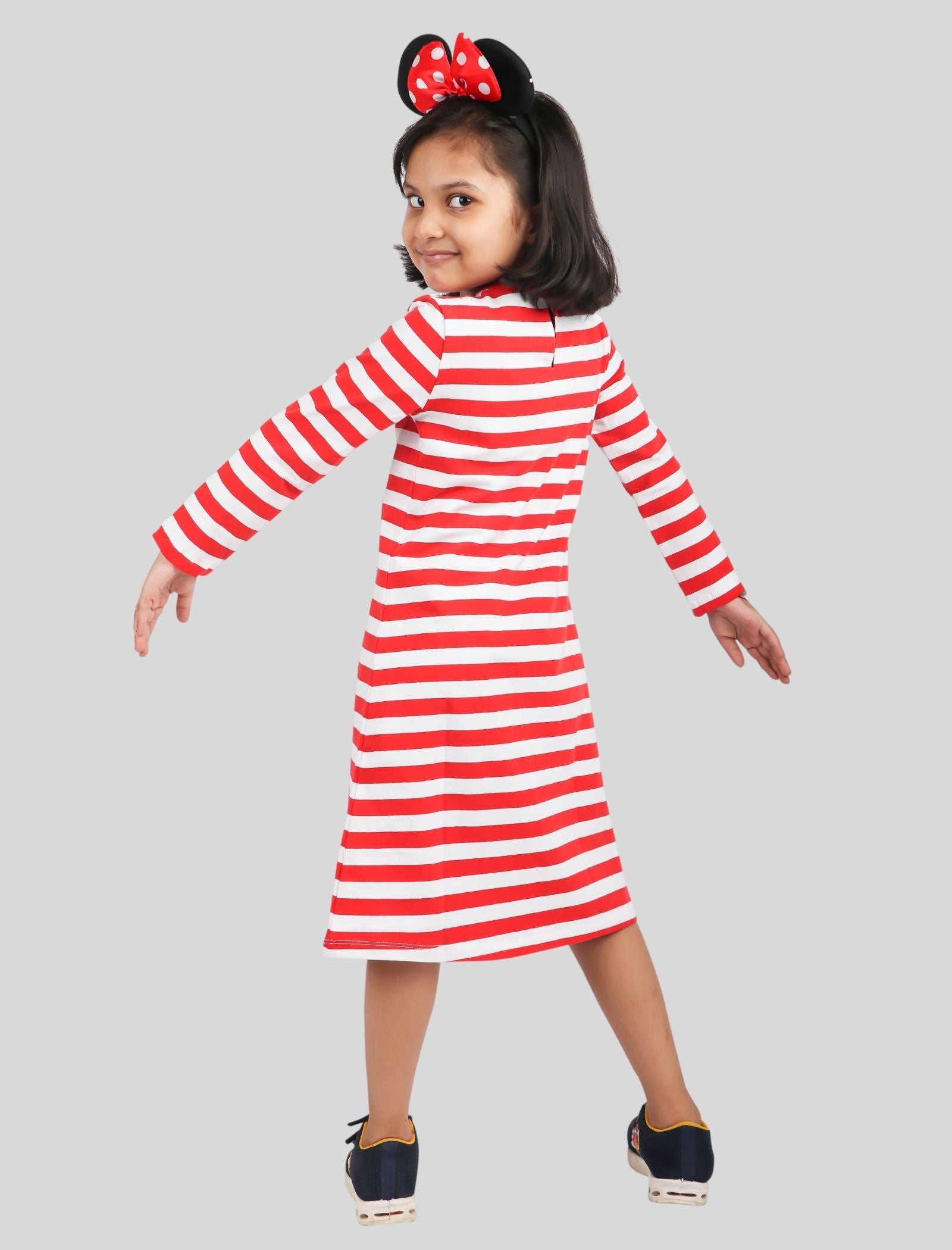 Striped Black & White Twirl Dress For Girls & Toddlers | Presley Couture