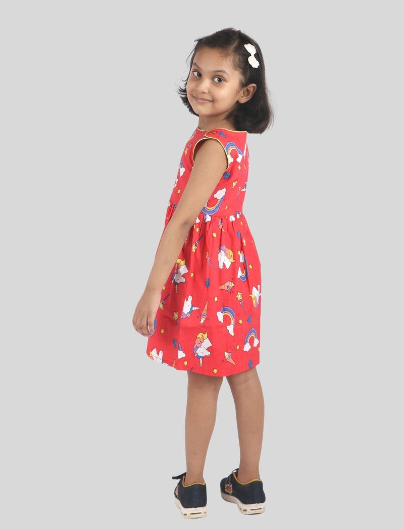 Jute Summer Cotton Frock For Little Girls | Toddlerclub.in