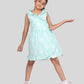 Hand Block Printed Kids Girls Floral Wrap Dress (Sea Green) - Tweeny Mini