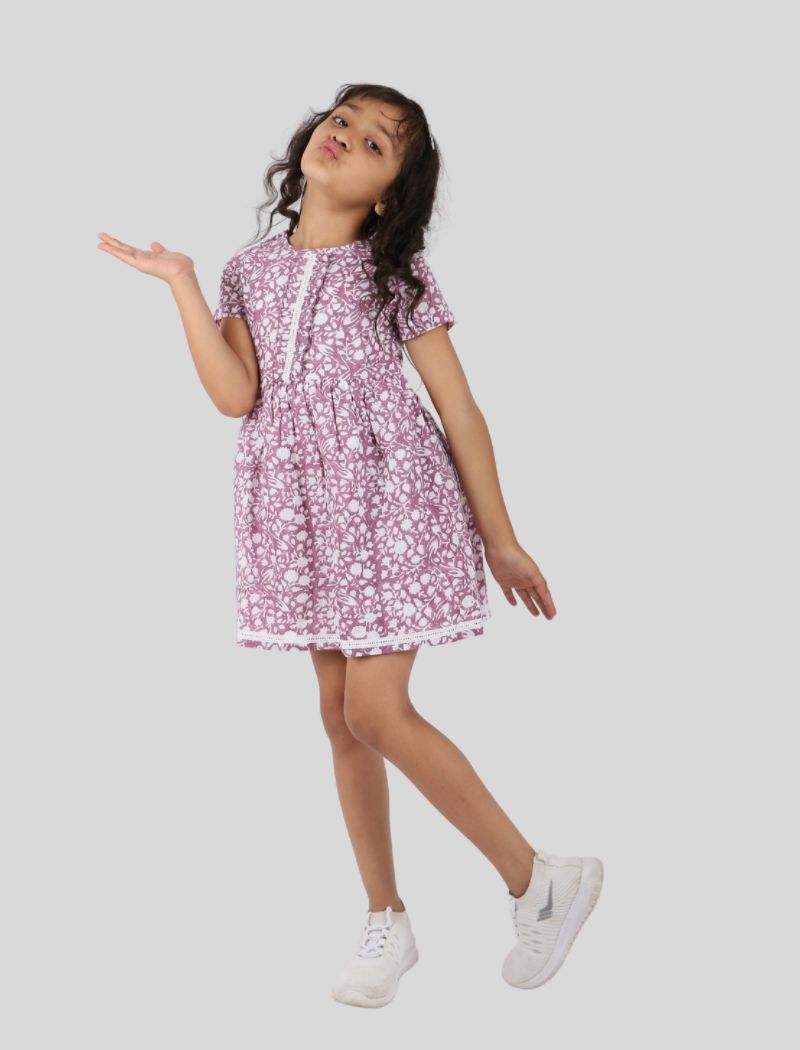 Girls purple summer outlet dress