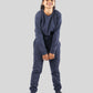 Premium Cotton Fleece Winter Tracksuit for Girls Kids (Navy Blue) - Tweeny Mini